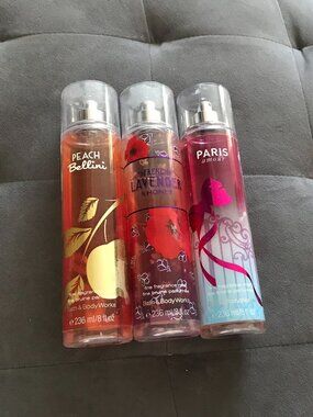 Set of 3 Bath & Body Works Body Sprays
